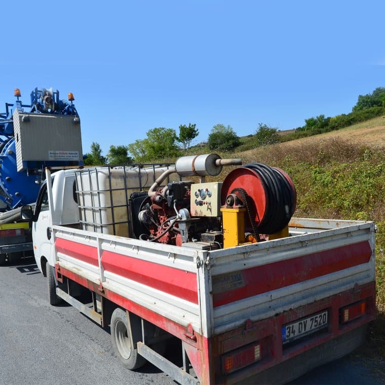 Yaren Vidanjör hidrolik ünite ve hortum makarası ile gider açma
